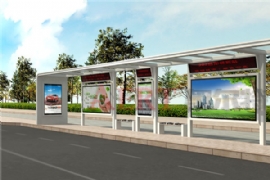 候車亭滾動燈箱助力倡導(dǎo)文(wén)明新風