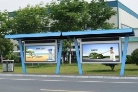 候車亭廠家分析候車亭燈箱內畫麵脫(tuō)落原因