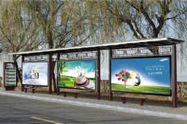 候車（chē）亭燈箱增加城市亮化