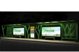 公交候車亭是文明城市的形象（xiàng）