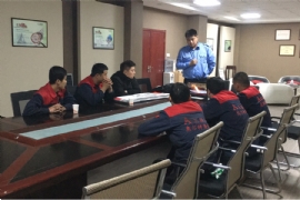 江蘇国产亚洲熟妇在线视频（tè）生產部領導及班組長開展消防安全培訓