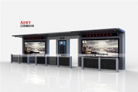 智能公交候車亭的信（xìn）息化（huà）符合現代都市的（de）發展理念