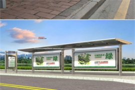 江蘇常州經典款不鏽鋼公交站台發貨案例