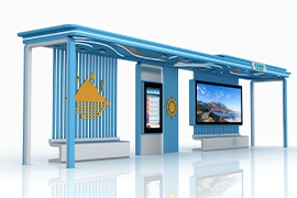 海洋款（kuǎn）公交候車亭獨特設計彰顯城市風貌