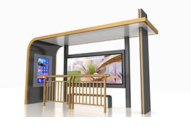 山西呂梁公交站台發貨案例​