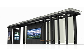 浙江杭州候車亭發貨案例